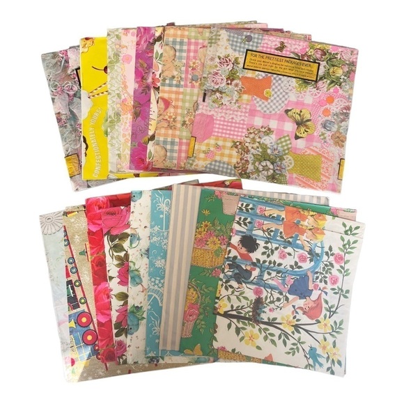 Vintage Wrapping Paper Lot - Picture 3 of 4